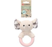 Flamingo Juguete Cachorro FABBO Elefante con Anillo Blanco 12,5x9,5x17CM