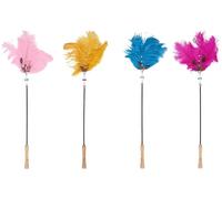Flamingo Juguetes para Gatos - caña de Juego para Gatos Dusty 46cm Multicolor - Ninguna selección de Color Posible
