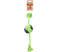 Flamingo Juguete GROPA Cuerda para Tirar + Pelota DE Goma Verde/Violeta L