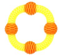 Flamingo Juguete Lipa Anillo con Bola 19cm Amarillo/Naranja, Sumergible