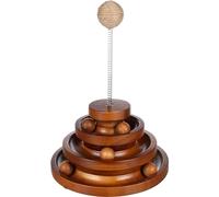 Flamingo - Juguete para Gatos Cattivo con Bola con Cuerda de Yute en el Resorte para más atracción, una Fiesta para tu Gato