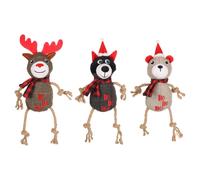 Flamingo Juguete para Perro Navidad beta Tejido Yute Squeaker 42x28cm 39x25cm