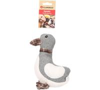 Flamingo Juguete para Perros con Forma de Pato Britta, Gris, con Squeaker, Ideal para Labrador, Schnauzer, Poodle y Chihuahua
