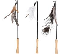 Flamingo Juguetes para Gatos - caña de Juego para Gatos Tyra telescópica 47-77cm Multicolor - Ninguna selección de Color Posible