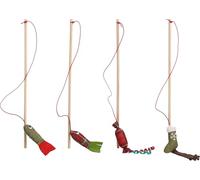 Flamingo Juguetes para Gatos - caña de Juego para Gatos Colton Navidad 53cm Multicolor - Ninguna selección de Color Posible