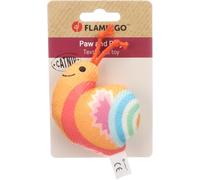Flamingo Juguetes para Gatos - Caracol Nitz Naranja - Textil con Catnip - Juguete pequeño para morder y Cazar