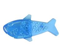 Flamingo Juguetes para Gatos - Juguete refrescante pez Azul Snowy - 18 cm - Goma TPR - Resistente al Agua - rellenable - Efecto Manta refrescante para Perros - higiene Dental