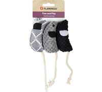 Flamingo Juguetes para Gatos - Ratón Mozza Multicolor - Peluche con Catnip - diversión Prolongada y Colorida