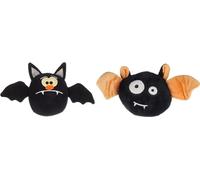 Flamingo Juguetes para Perros - Halloween Cova murciélago Negro - Peluche Suave - con Squeaker - Varios Modelos - para Mayor diversión - Negro