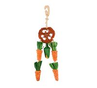 Flamingo Legou Rueda con Cuerda y Zanahoria Juguete Colgante para roedores