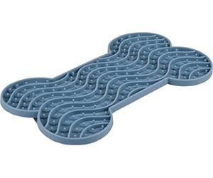 Flamingo - Lick Mat YUMMEE in Silicone and OS Shape. Blue Color Size M 21 cm. for Dog. - FL-520213