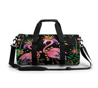 Flamingo Mardi and Gras Day - Bolsa deportiva para gimnasio, viajes, ligera, para fin de semana, para hombres y mujeres, Estilo:, 17.7in/9in/9in, MHXYZHW