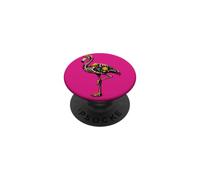 Flamingo Mexicano Calavera Viva México Chica Fiesta PopSockets PopGrip Adhesivo