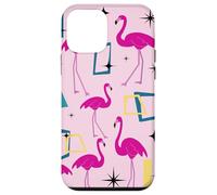 Flamingo Midcentury Mid Century Retro Geometric Modern Carcasa para iPhone 12 Mini