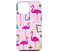 Flamingo Midcentury Mid Century Retro Geometric Modern Carcasa para iPhone 12 Pro MAX