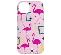 Flamingo Midcentury Mid Century Retro Geometric Modern Carcasa para iPhone 14 Plus