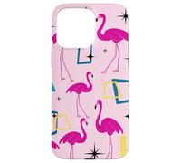 Flamingo Midcentury Mid Century Retro Geometric Modern Carcasa para iPhone 15 Pro MAX