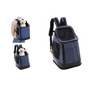 Flamingo Mochila para Gatos - Perros - Nestor - Mochila de poliéster con Respaldo Reforzado, ventilación de Malla y Correas Ajustables