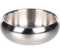 Flamingo Muna Dog Bowl 370 ml - Stainless Steel/Stainless Steel - Non-Slip - Dishwasher Safe - 12 cm x 5 cm x 13 cm