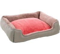 Flamingo Oddi Rectangular Dog Bed, Pink, 80 x 67 x 22 cm - Removable Cover with Zip - Washable - Non-Slip Bottom