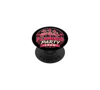 Flamingo Party Crew Tropical Vacation Graphic Pink Flamencos PopSockets PopGrip Adhesivo