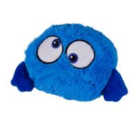 Flamingo pelota saltarina azul de peluche para perros