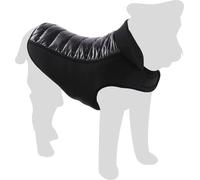 Flamingo Perro Abrigo Jakaro Negro - Tamaño 45cm (A: 45 cm, B: 36-44 cm, C: 58-64 cm) - Ideal para Jack Russell, Cocker Spaniel, Bulldog Francés, Shih Tzu y Dachshund