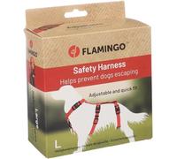 Flamingo Perro Arnés de Seguridad Zera Rojo L 60-85cm 70-100cm 56-95cm 25mm
