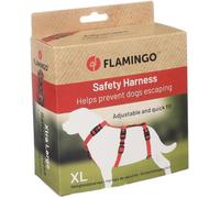 Flamingo Perro Arnés de Seguridad Zera Rojo XL 70-110cm 85-120cm 65-114cm 25mm