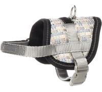 Flamingo Perro Arnés Eeny Meeny Azul & Gris S 18-28cm 31-40cm 8,5cm 15mm