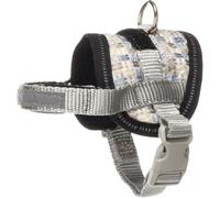 Flamingo Perro Arnés Eeny Meeny Azul & Gris XS 14-22cm 26-35cm 7,5cm 15mm