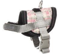 Flamingo Perro Arnés Eeny Meeny Gris & Rosa XS 14-22cm 26-35cm 7,5cm 15mm