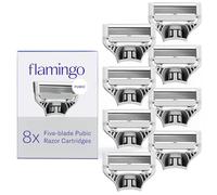 Flamingo Pubic - Cartuchos de recambio para maquinilla de afeitar para mujer, para depilación Bikini Line, 8 unidades