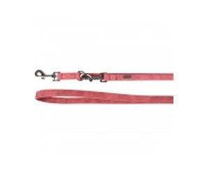 Flamingo ramal perro cuero rojo
