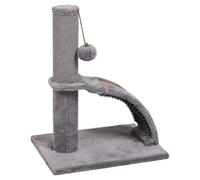 Flamingo Rascador Tessa Gris 35x25x43, 5cm Con Kratzseil & Cepillo de Masaje