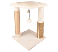 Flamingo Rascador Uno Crema 35x35x48,5 Cm Yute Con Masaje Y Accesorios