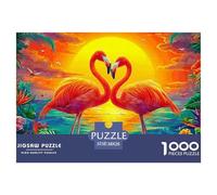 Flamingo Rompecabezas para Adultos Desafío Imposible con Alma De Obra De Arte - El Regalo Navideño por Excelencia para Adultos Y Niños Desde 14 Años 38x26cm/1000pcs