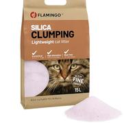 Flamingo Roze Kattenbakvulling Silica Fijn 17 litres