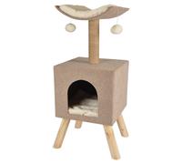 Flamingo Scandi Árbol Rascador Para Gatos Beige, NUEVO