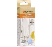 Flamingo Sepia Becco - Concha de Jibia para Pájaros - Blanco - 11 cm, 30 g - Ideal para Canarios, Periquitos, Loros, Ninfas y Agapornis