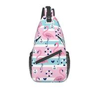 Flamingo Sling Bag, Chest Bag Daypack, Crossbody Sling Mochila para Viajes Deportes Correr Senderismo