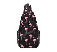 Flamingo Sling Bag, Crossbody Sling Mochila Hombro Pecho Bolsa Viaje Senderismo Daypack para Mujeres Hombres