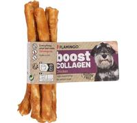 Flamingo Snack Boost - Barritas de Pollo con Colágeno - 12,5 cm, 30 g, ∅ 6 mm - Ideal para Beagle, Bulldog Francés, Teckel, Cocker Spaniel, Schnauzer Miniatura y Shih Tzu (Paquete de 6)