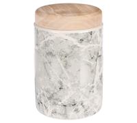 Flamingo Snack Caja Marmi Redondo Gris Claro 1300ml - Cerámica con Tapa