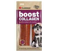 Flamingo Snack para Perro Boost Salchicha Con Vacuno & Colágeno 600G, Nuevo