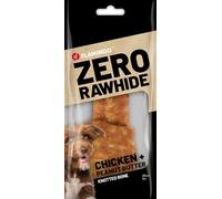Flamingo Snack | Variedad Zero Rawhide | 6x180Gr | (6x180Gr, Hueso Anudado con Pollo Y Mantequilla De Cacahuete)