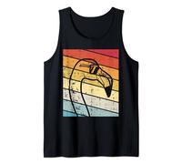 Flamingo Sunglasses Shades Line Retro Animal Bird Beach Gift Camiseta sin Mangas