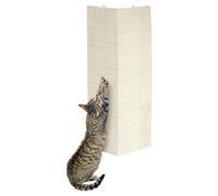 Flamingo Tabla Rascadora Esquina Sisal Beige para Gatos con Catnip Y Fijación