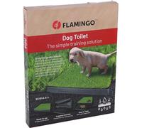 Flamingo Toilet for Small and Large Dogs, 63 x 51 cm, Easy to Clean, Pet Training Mat, Suitable for Balcony, Garden, Toilet etc