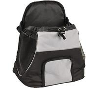 Flamingo Transportín Gato - Perro - Sybil - Porta Mascotas ventral en poliéster con Respaldo Reforzado, Base extraíble y Bandas Reflectantes